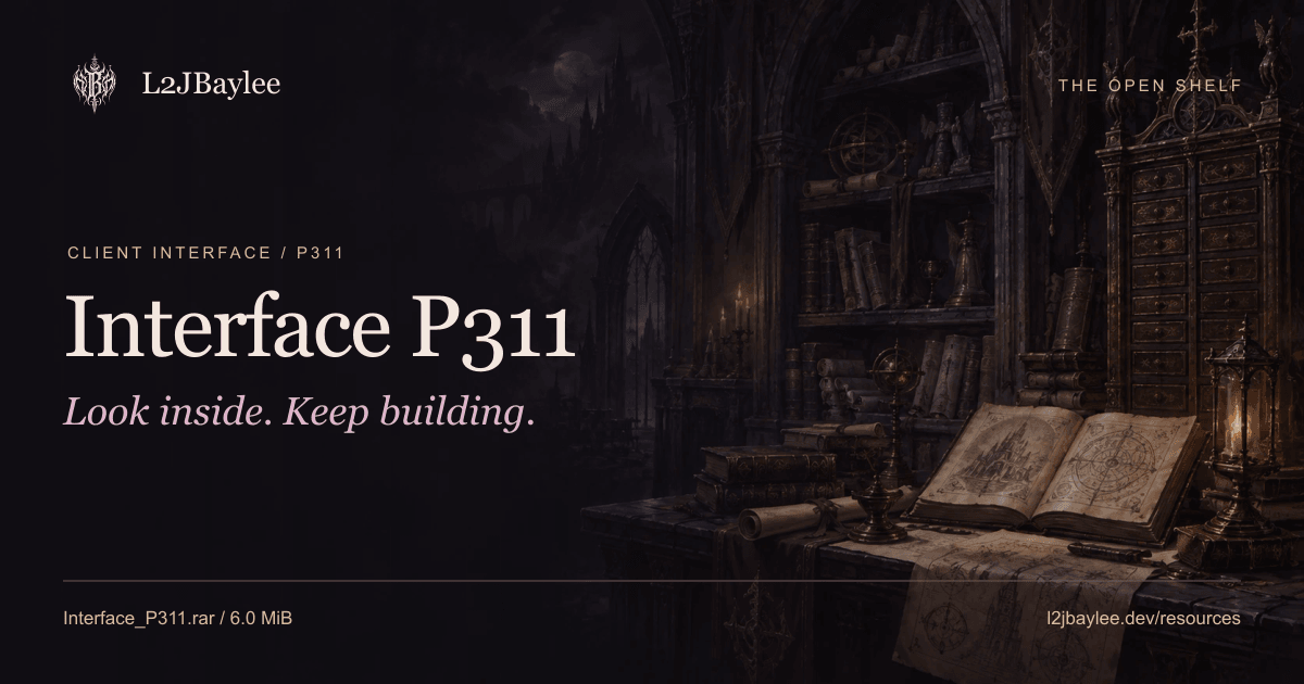Interface P311 branded archive cover